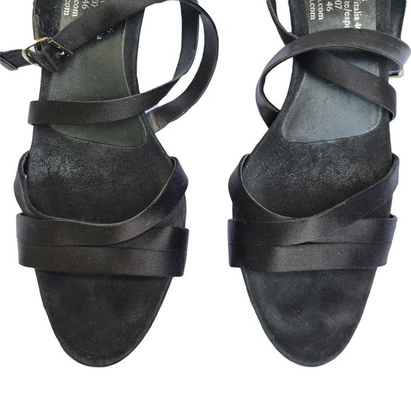 PEDRO GARCIA Black Strappy Heels 40 (approx size 9 women's) - Picture 4 of 8